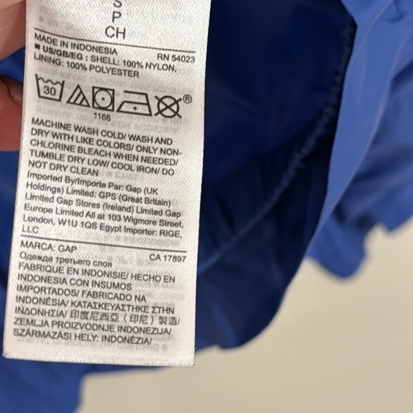 GAP FIT Packable Hooded Windbreaker 1/4 Zipper Pullover With Pockets Size Small - Picture 6 of 7